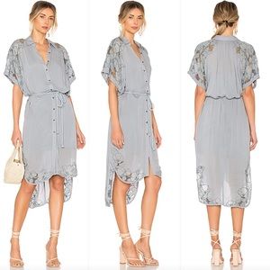 Free People Blue Midi Dress